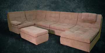 П-образный диван Шад Премьер со столом-пуфом в Бузулуке