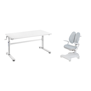 Комплект парта + кресло Imparare Grey + Estate Grey + чехол для кресла в подарок в Бузулуке