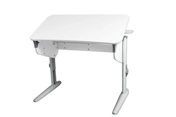 Детский стол-трансформер 5/100 (СУТ.46) + Polka_z 5/500 (2 шт) Рамух белый/серый/серый в Бузулуке