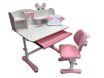 Растущая парта + стул Carezza Pink FUNDESK в Бузулуке