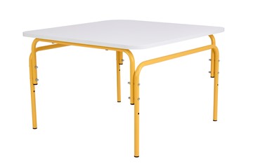 Детский растущий стол Фея Мой малыш, 0-1 гр., белый-желтый в Орске