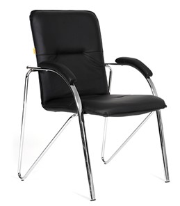 Офисное кресло CHAIRMAN 850 Экокожа Terra 118 черная в Орске