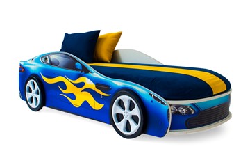 Детская кровать-машина Бондимобиль синий в Орске