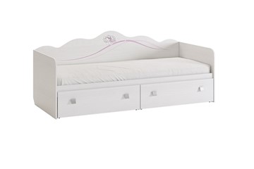 Детская кровать Фэнтези с ящиками, белый рамух в Орске