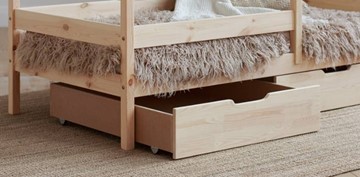 Детская 2-ярусная кровать Домик с ящиками, без покраски в Бузулуке - предосмотр 1