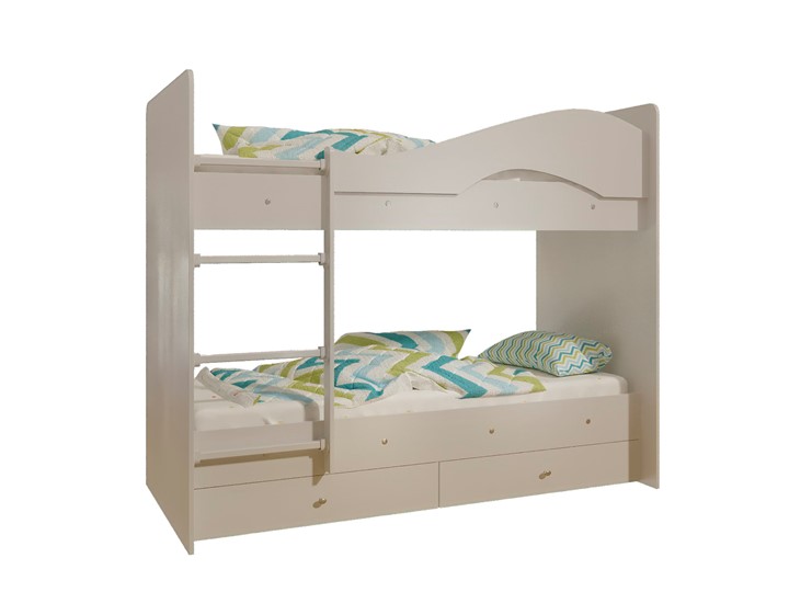 Детская двухэтажная кровать Мая с 2 ящиками на щитах, цвет Млечный дуб в Бузулуке - изображение 4
