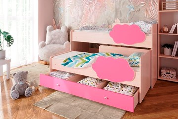 Детская 2-ярусная кровать Соник 1.6 с ящиком, Розовый в Оренбурге