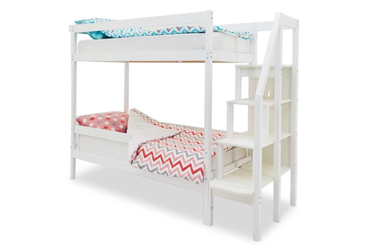Детская двухъярусная кровать Svogen белый в Бузулуке - изображение 3
