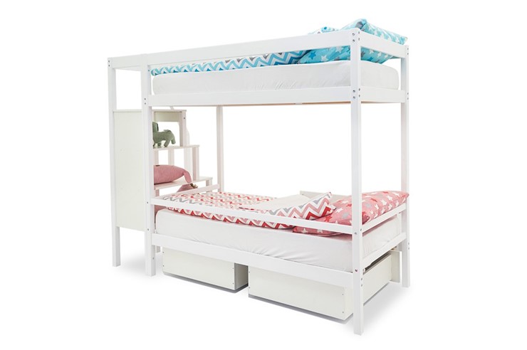 Детская двухъярусная кровать Svogen белый в Бузулуке - изображение 6