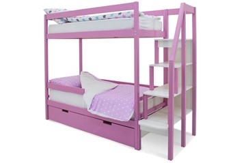 Детская двухъярусная кровать Svogen розовый в Бузулуке