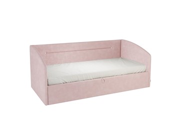 Кровать детская 0.9 Альба (Софа), нежно-розовый (велюр) в Бузулуке
