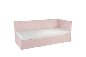Кровать в детскую 0.9 Бест (Тахта), нежно-розовый (велюр) в Бузулуке