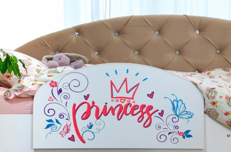 Детская кровать Эльза с бортиком, Бежевый (латы) в Орске - изображение 4