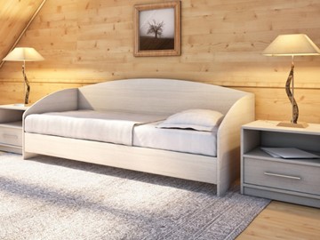 Кровать подростковая Этюд Софа, 90х200, ясень шимо светлый в Оренбурге