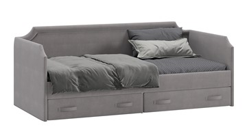 Подростковая кровать Кантри Тип 1, ТД-308.12.02 (Велюр Светло-серый) в Орске