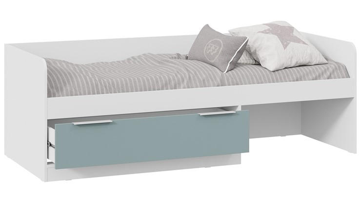 Кроватка Марли Тип 1 (Белый/Серо-голубой) в Орске - изображение 1