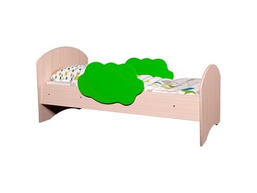 Кровать с бортиками Тучка, корпус Дуб млечный, фасад Лайм в Бузулуке