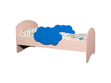 Детская кровать Тучка, корпус Дуб млечный, фасад Синий в Орске