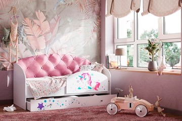 Детская кровать с бортиками Звездочка с бортиком, Розовый в Оренбурге