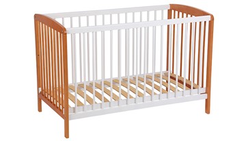 Кроватка для новорожденных POLINI Kids Simple 101 Белый / Бук в Бузулуке
