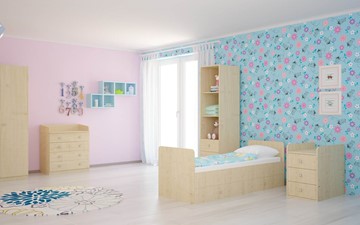 Кровать для новорожденных с комодом POLINI Kids Simple 1100 Натуральный в Бузулуке - предосмотр 4