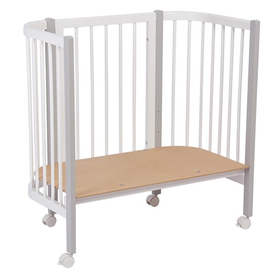 Кроватка детская приставная POLINI Kids Simple 105 Белый / Серый в Орске - изображение 6
