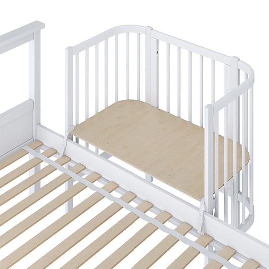 Приставная кровать POLINI Kids Simple 105 Белый в Орске - изображение 2