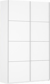 Шкаф 2-дверный Прайм (ДСП/ДСП) 1600x570x2300, белый снег в Орске
