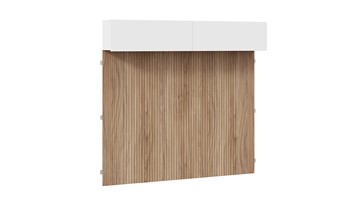 Шкаф настенный с декоративными панелями Порто (366) СМ-393.21.023-24 (Белый жемчуг/Яблоня беллуно/Белый софт) в Бузулуке