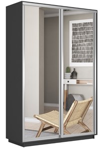 Шкаф 2-дверный Экспресс (2 зеркала) 1200x450x2400, серый диамант в Бузулуке
