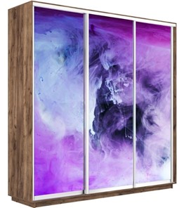 Шкаф Экспресс 2400х600х2200, Фиолетовый дым/дуб табачный в Бузулуке - предосмотр
