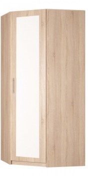 Угловой шкаф распашной Реал (YR-230х1034 (3)-М Вар.4), с зеркалом в Бузулуке - изображение