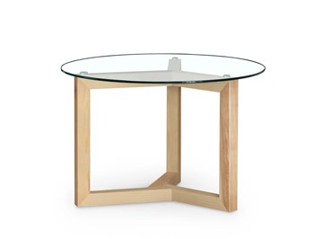 Журнальный столик Оникс-8, Натуральный массив/Прозрачное стекло в Бузулуке