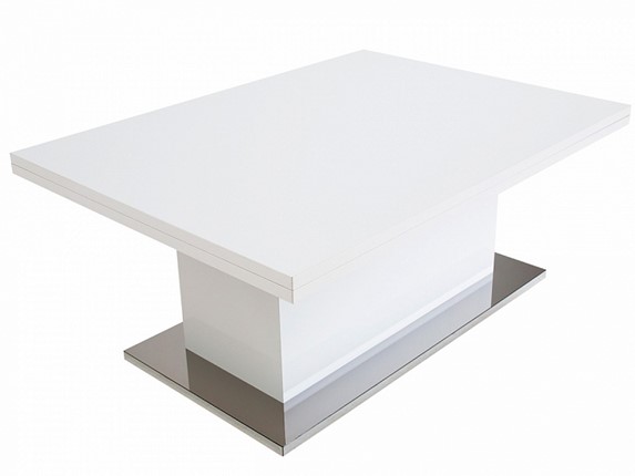 Стол трансформер Slide GL, белый суперглянец в Бузулуке - изображение