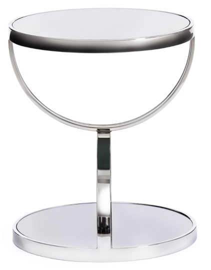 Кофейный столик GROTTO (mod. 9157) металл/дымчатое стекло, 42х42х50, хром в Орске - изображение 1