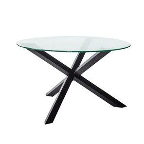 Круглый столик Оникс-3, Венге/Прозрачное стекло в Орске
