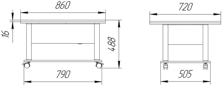 Складной стол-трансформер Дебют-3, венге светлый/белый в Орске - изображение 1
