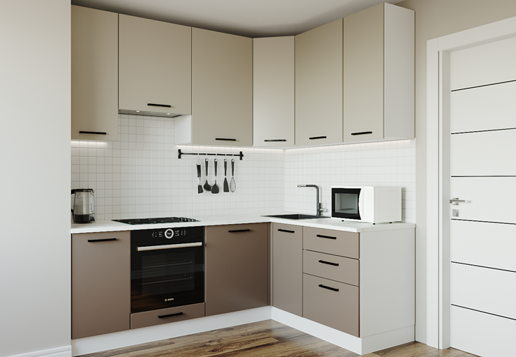 Модульная кухня Латте-2200х1600 в Бузулуке - изображение