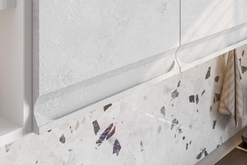 Гарнитур угловой Вельвет, бетон графит/бетон снежный в Орске - предосмотр 5