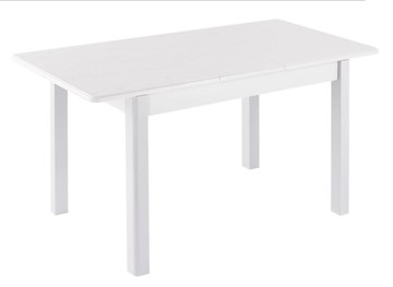 Кухонный стол раскладной Айсберг-01 МДФ, белый МДФ/40 массив прямые белые в Орске