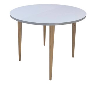 Обеденный круглый раздвижной стол Серый камень 90*90 см ЛДСП в Бузулуке