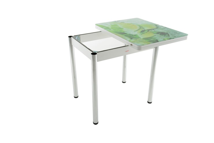 Обеденный раздвижной стол Бари дерево №8 (стекло молочное/венге) в Орске - изображение 2