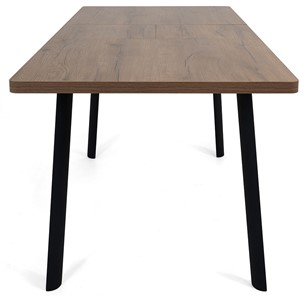 Кухонный стол раскладной Дали-1L(ноги черные, дуб табако) в Бузулуке - предосмотр 4