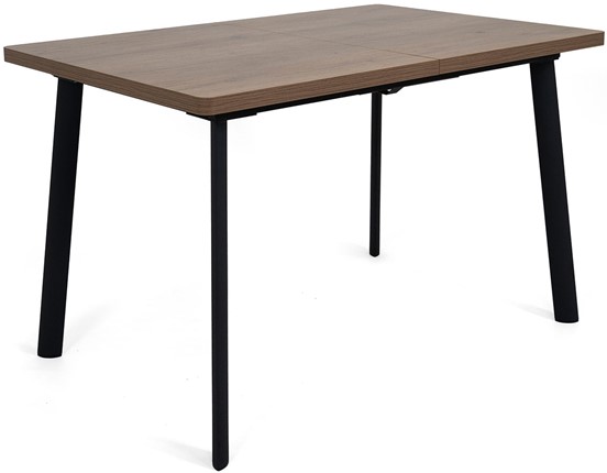 Кухонный стол раскладной Дали-1L(ноги черные, дуб табако) в Бузулуке - изображение