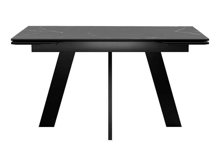 Стол раздвижной DikLine SKM140 Керамика Черный мрамор/подстолье черное/опоры черные (2 уп.) в Бузулуке - изображение 4