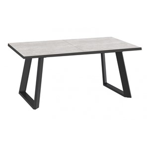 Кухонный раскладной стол Dikline ZL160 Хромикс белый/ножки черные в Бузулуке