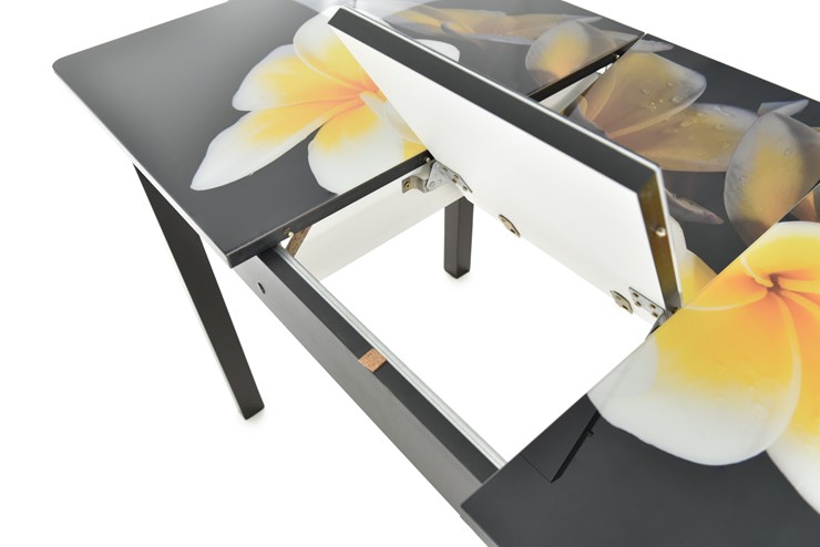 Кухонный раздвижной стол Гамбург исп.2 ноги метал. крашеные №23, Фотопечать (Дерево №30) в Орске - изображение 5