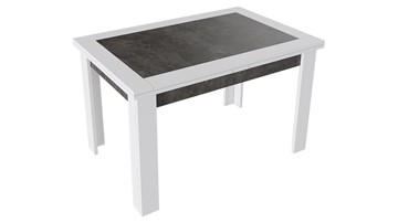 Обеденный раздвижной стол Хьюстон тип 4 (Белый/Ателье темный) в Орске