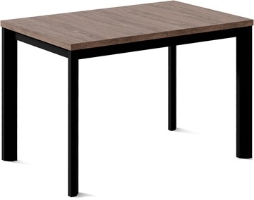 Кухонный стол раздвижной Нагано-1L (ноги черные, дуб табако) в Орске