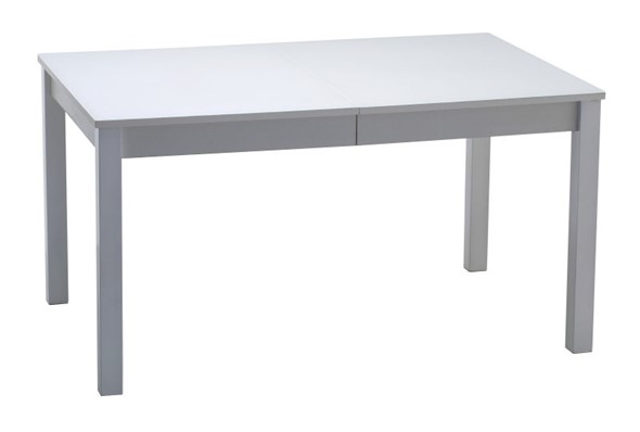 Раздвижной стол Нагано-2 стекло белое opti (хром-лак) в Орске - изображение